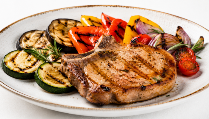 Braciola di Maiale con verdure grigliate